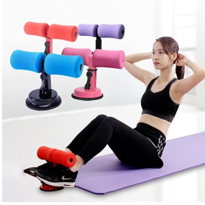 Sit-Up Bar with Foam Handle and Rubber Suction Seat Up