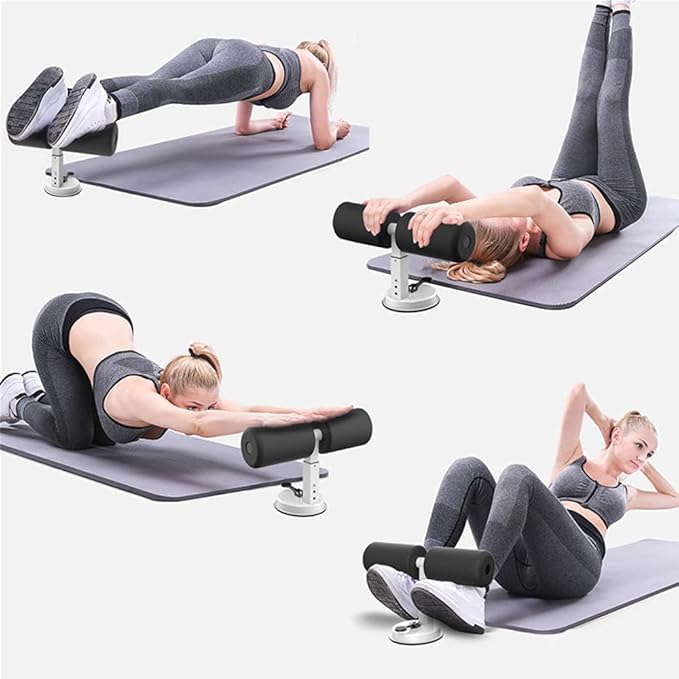 Sit-Up Bar with Foam Handle and Rubber Suction Seat Up