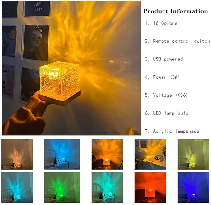 Wave Lamp, Wave Light Cube.