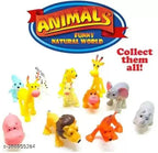 Funny Jungle Animals Toys Forest Animal (Pack of 12 Pcs)