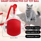 Cat Toy - Smart Chewy Rolling Ball