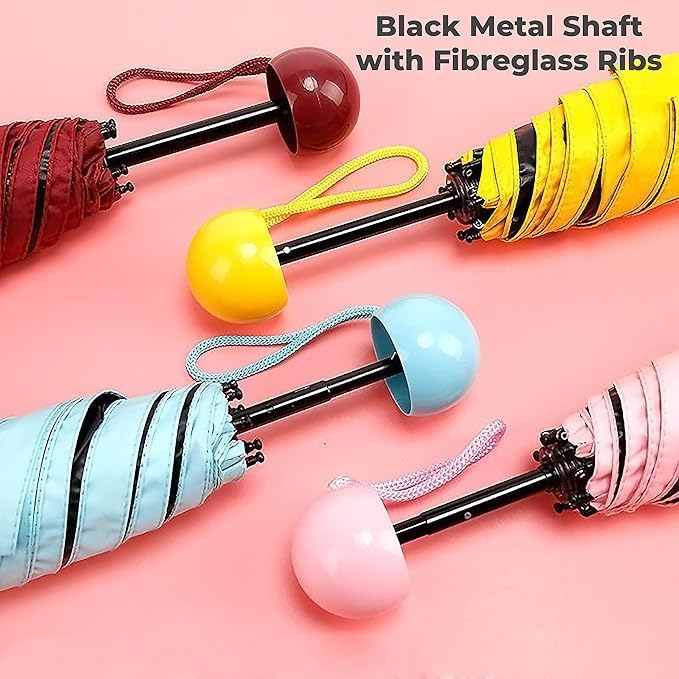 Mini Compact Umbrella (Assorted, Pack of 1)